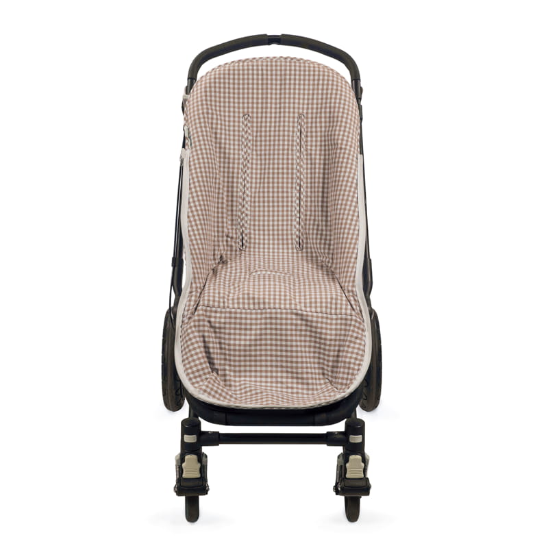 Saco Silla Entretiempo Praliné Vichy/Rayas Moka Walking Mum - Imagen 2