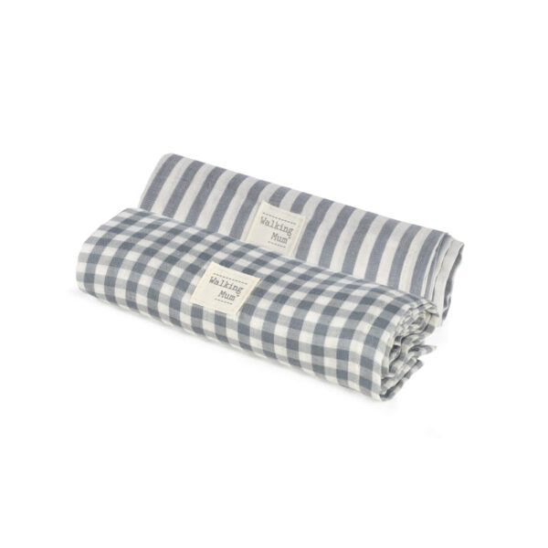 Set 2 Muselinas Praliné Matcha Walking Mum