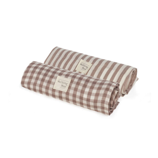 Set 2 Muselinas Praliné Moka Walking Mum