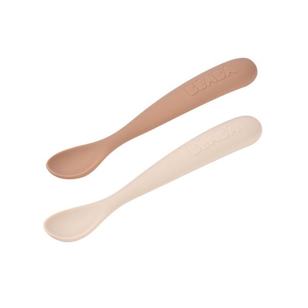 Estuche 2 Cubiertos 1 Edad Tonos Beige Beaba