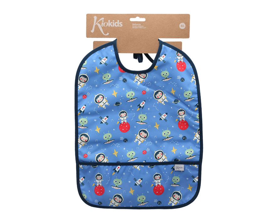 Babero Impermeable Azul Kiokids - Imagen 3