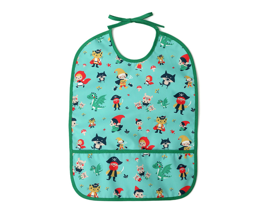 Babero Impermeable Verde Kiokids - Imagen 2