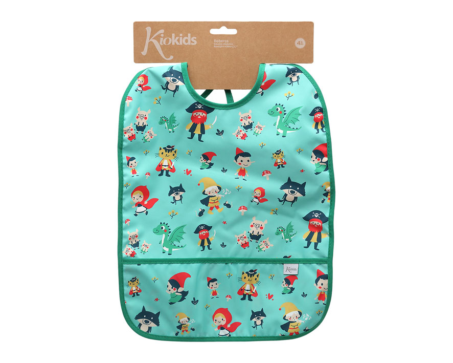 Babero Impermeable Verde Kiokids - Imagen 3