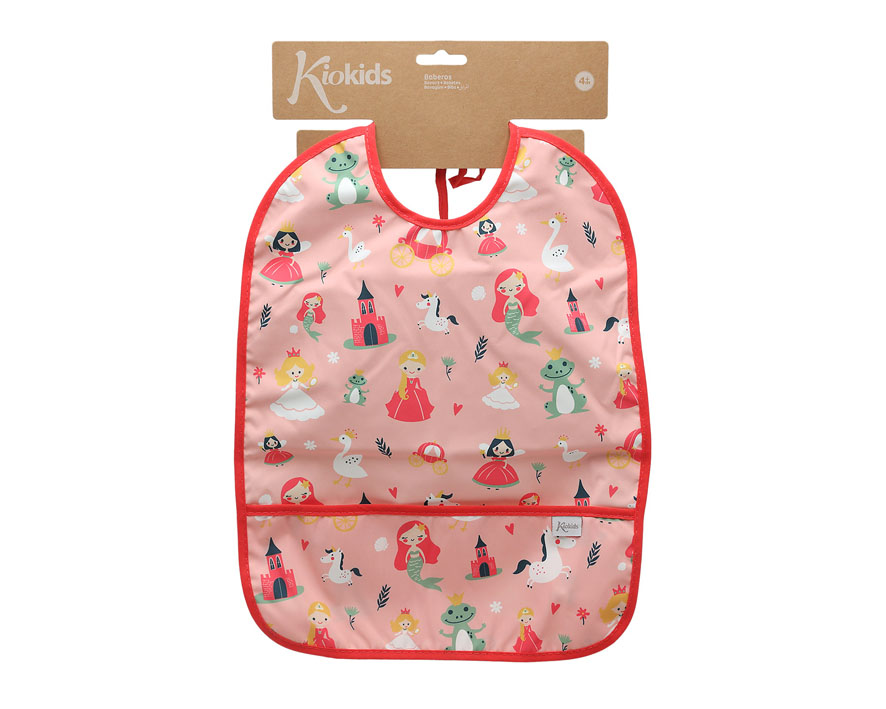 Babero Impermeable Rosa Kiokids - Imagen 3