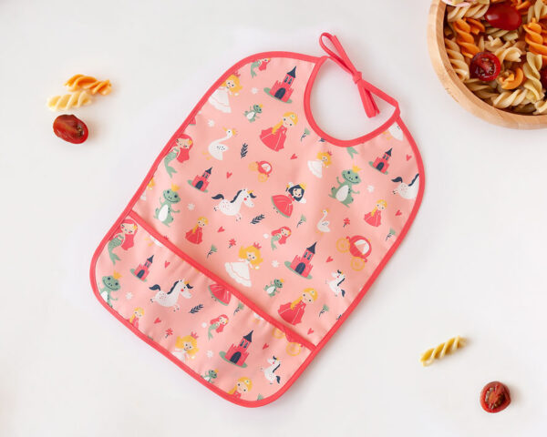Babero Impermeable Rosa Kiokids