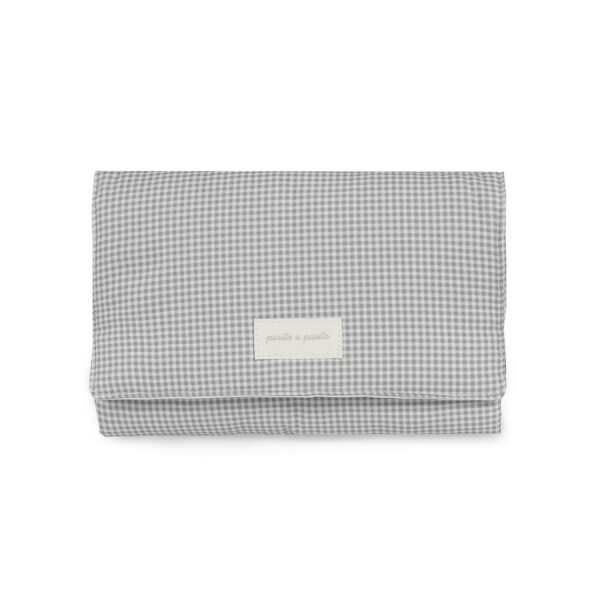 Cambiador Little Bloom Vichy Gris Pasito a Pasito