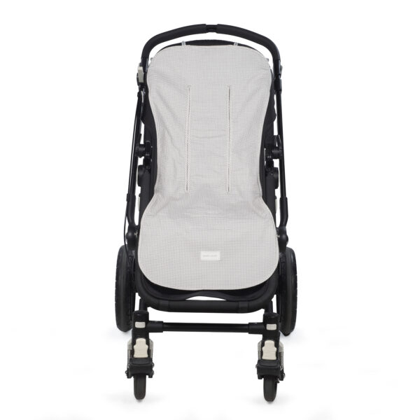 Colchoneta Little Bloom Vichy Gris Pasito a Pasito