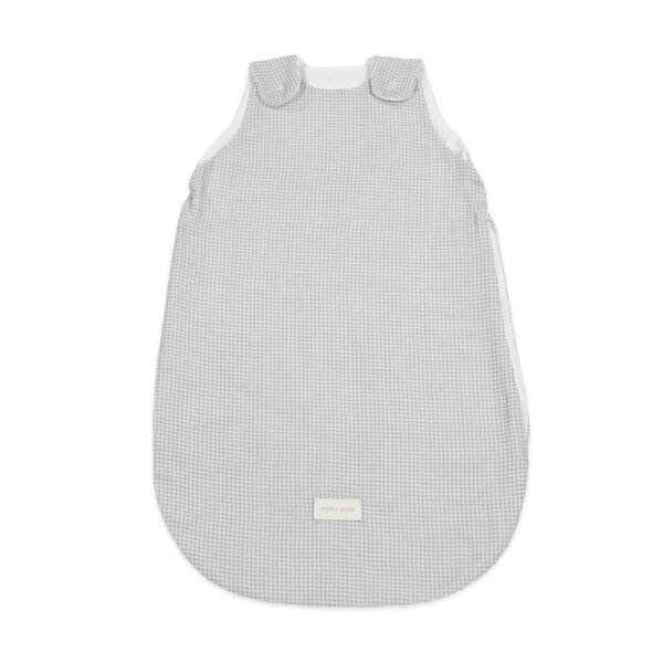 Saco Dormir Verano Little Bloom Vichy Gris Pasito a Pasito