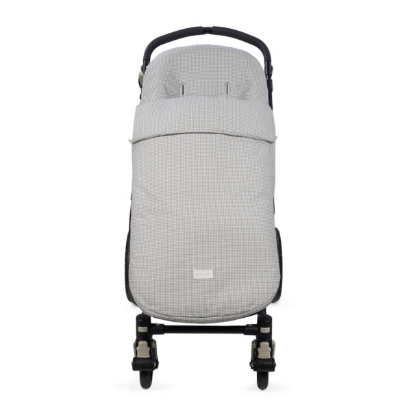Saco Silla Entretiempo Little Bloom Vichy Gris Pasito a Pasito