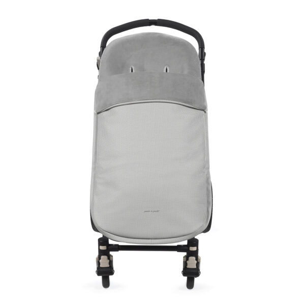 Saco Silla Invierno Little Bloom Vichy Gris Pasito a Pasito