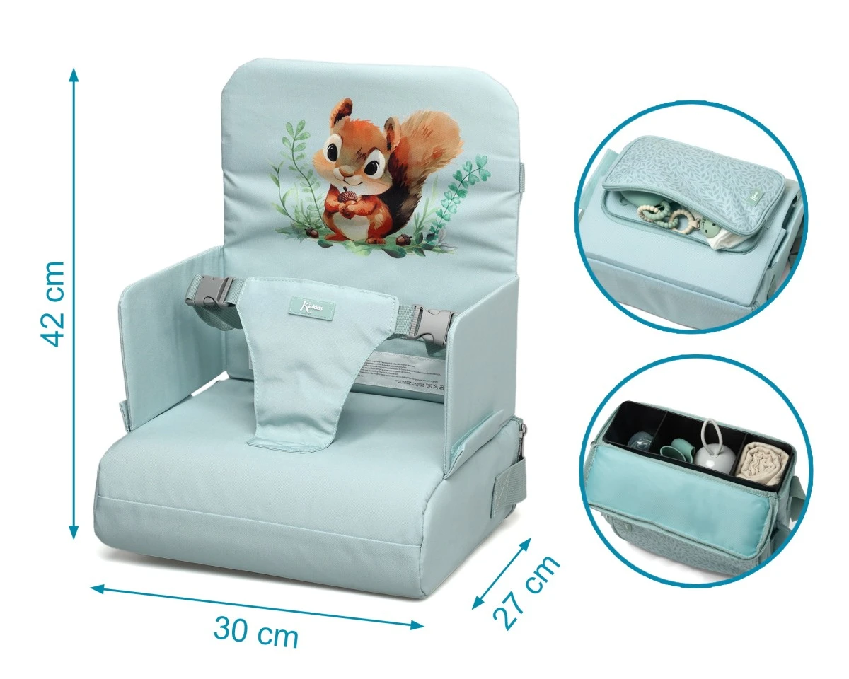 Trona de Viaje Ardilla Menta Kiokids - Imagen 4