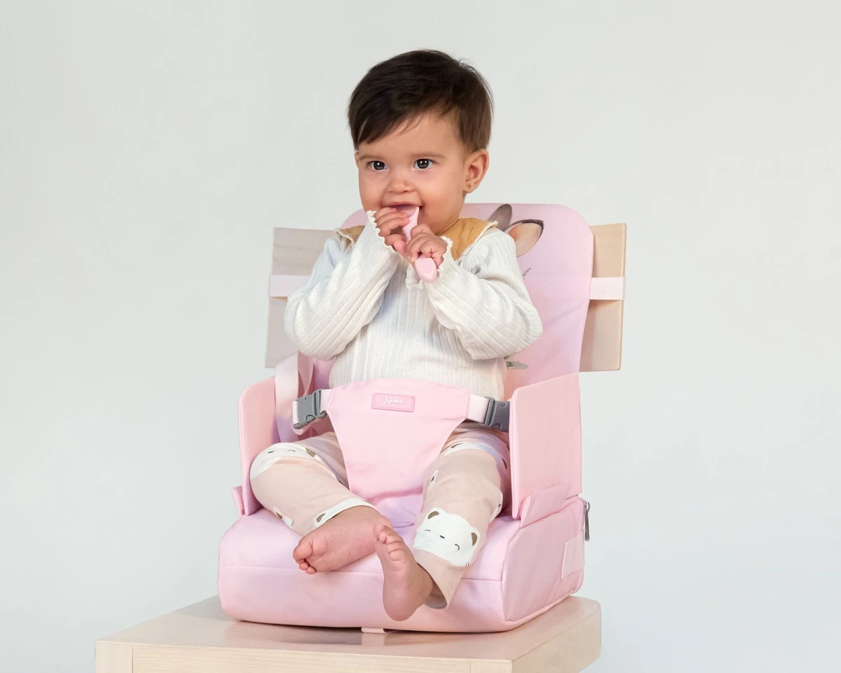 Trona de Viaje Conejito Rosa Kiokids - Imagen 3