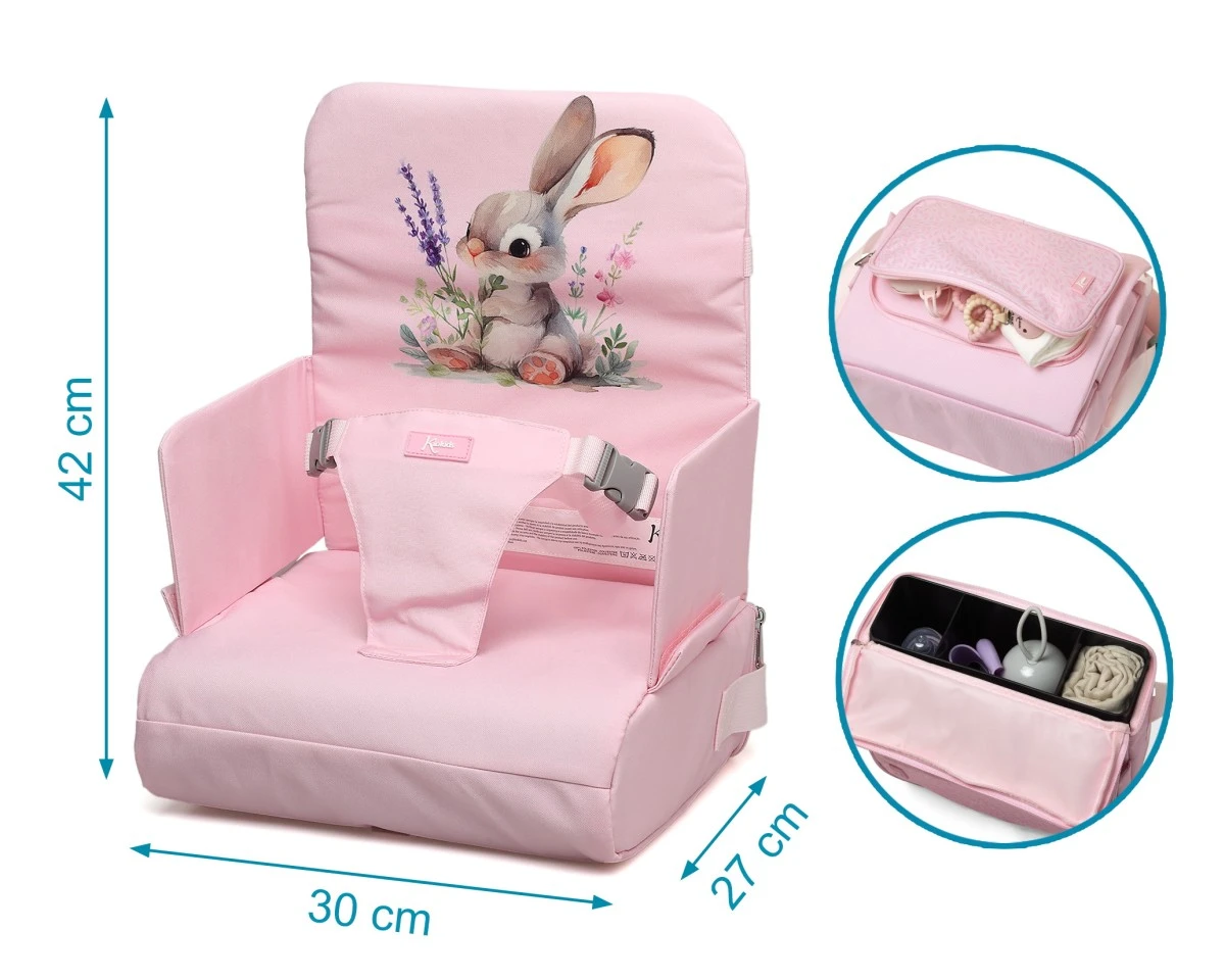 Trona de Viaje Conejito Rosa Kiokids - Imagen 4
