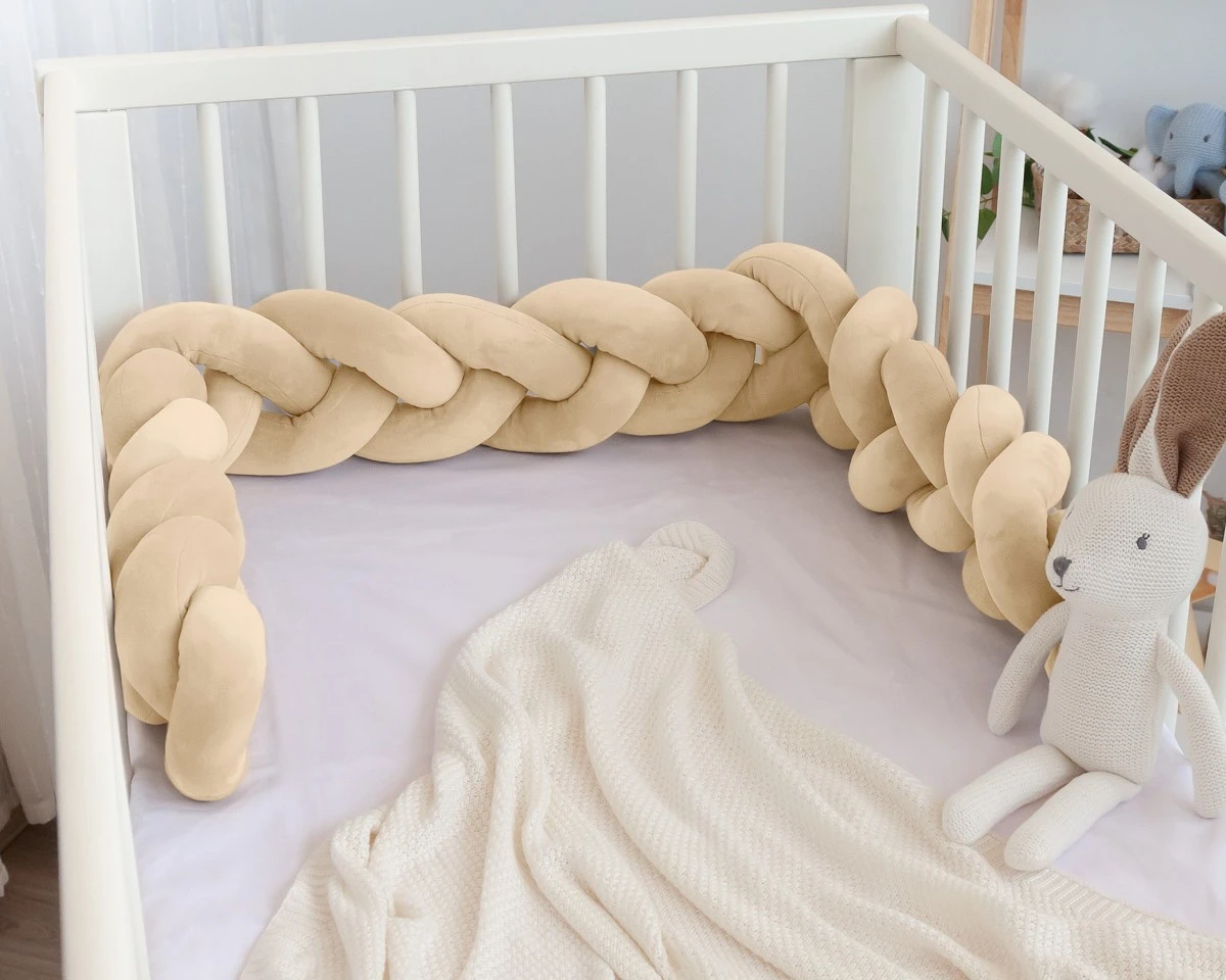 Trenza Protectora Cuna Beige 150cm Kiokids - Imagen 3