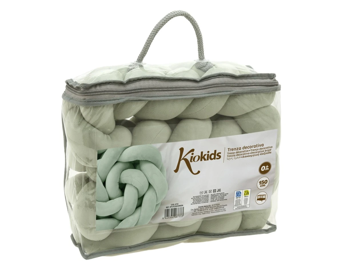 Trenza Protectora Cuna Verde 150cm Kiokids - Imagen 5
