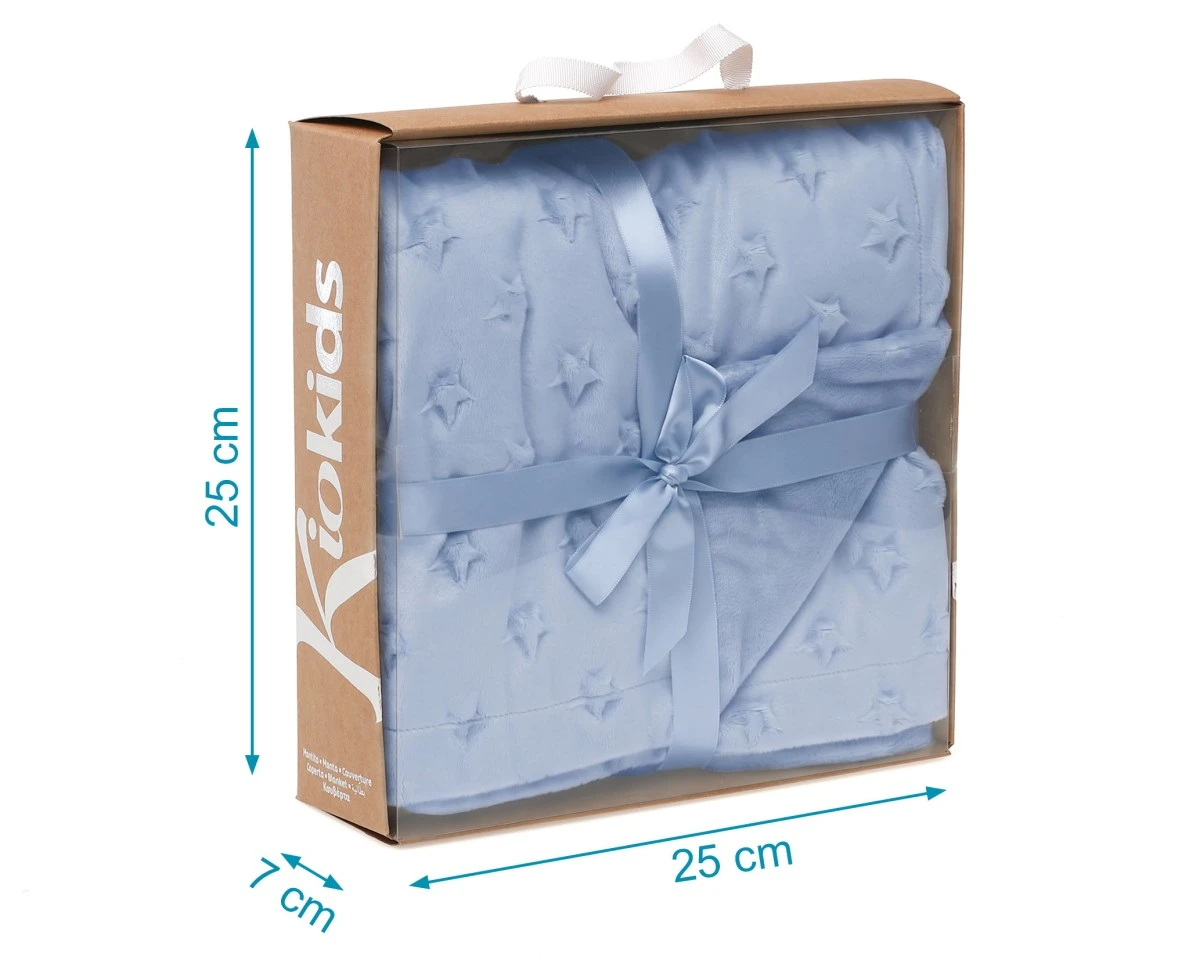 Manta Bebe Estrellas Azulon Kiokids - Imagen 4