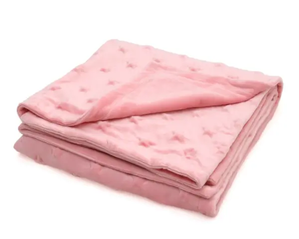 Manta Bebe Estrellas Rosa Kiokids