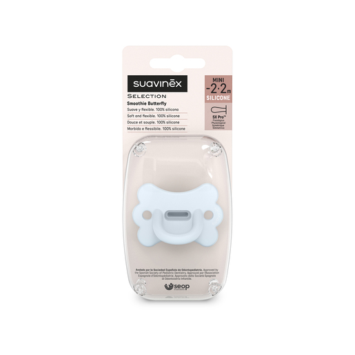 Chupete Butterfly Silicona Azul Mini -2-2m Suavinex - Imagen 3