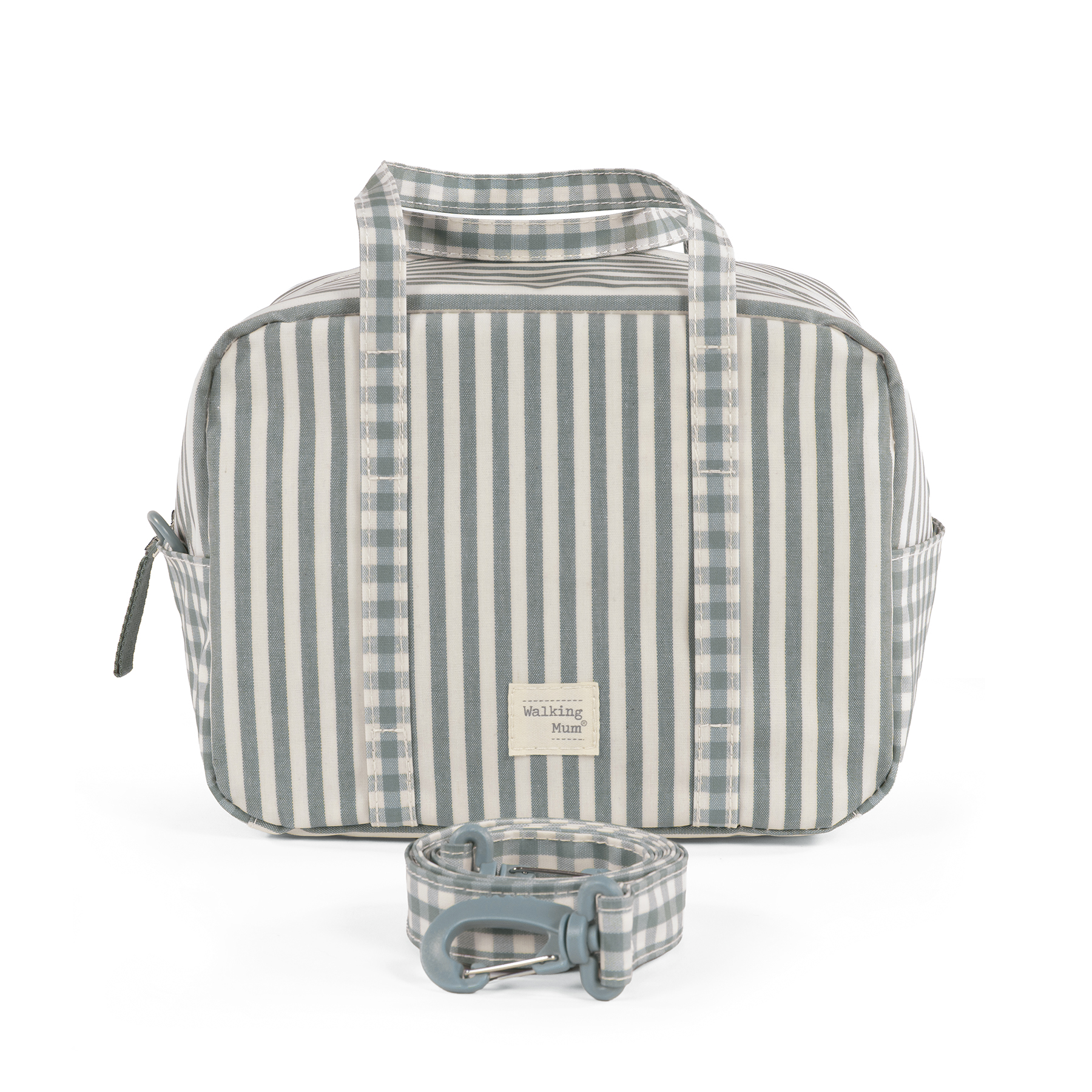 Bolsa Termica Praliné Vichy/Rayas Matcha Walking Mum - Imagen 2