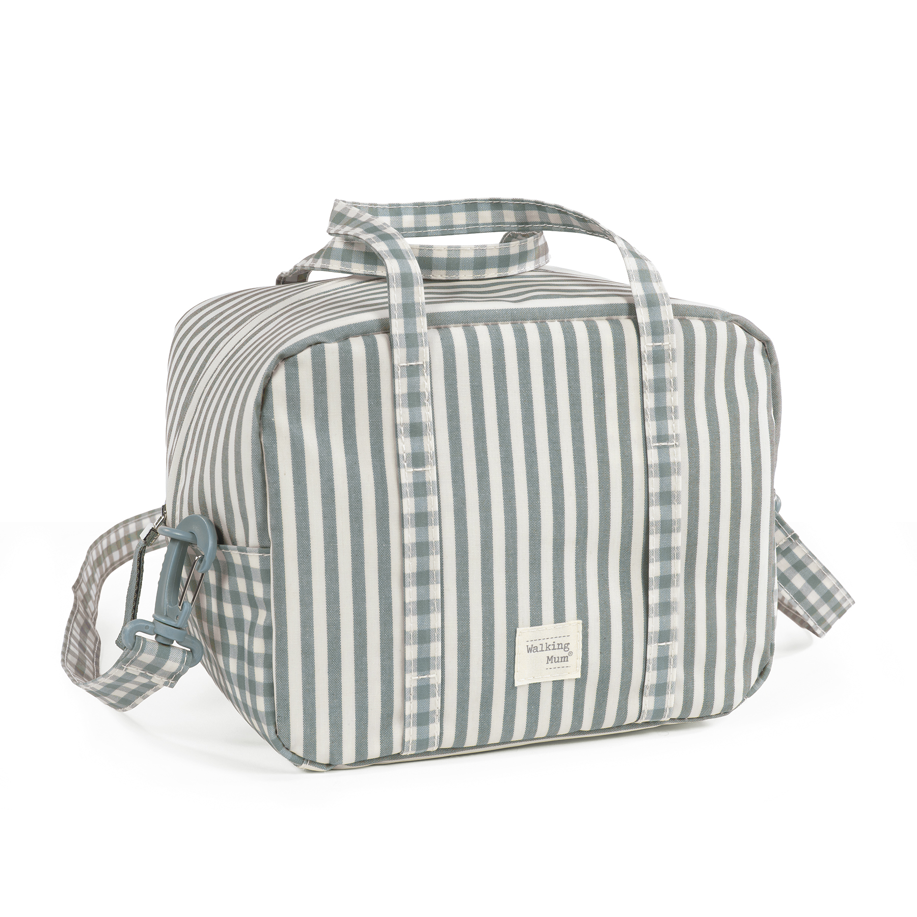 Bolsa Termica Praliné Vichy/Rayas Matcha Walking Mum - Imagen 3