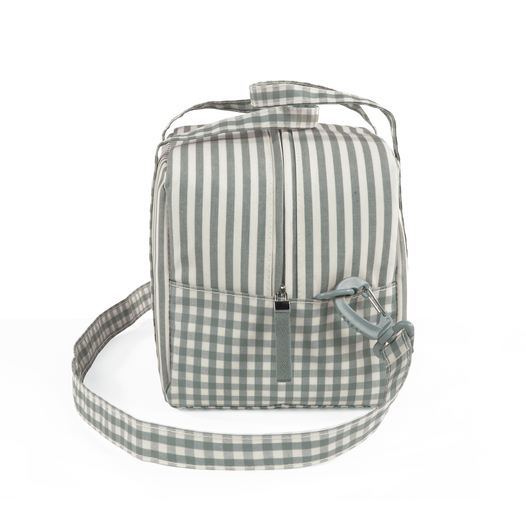 Bolsa Termica Praliné Vichy/Rayas Matcha Walking Mum - Imagen 4