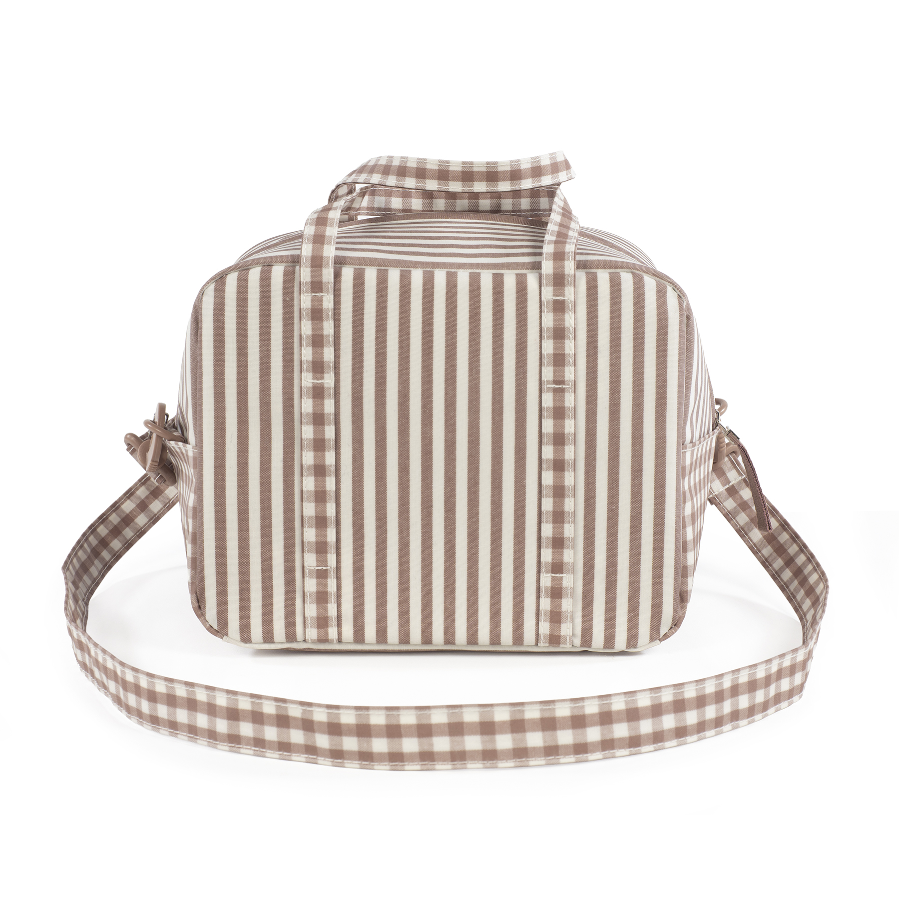 Bolsa Termica Praliné Vichy/Rayas Moka Walking Mum - Imagen 5