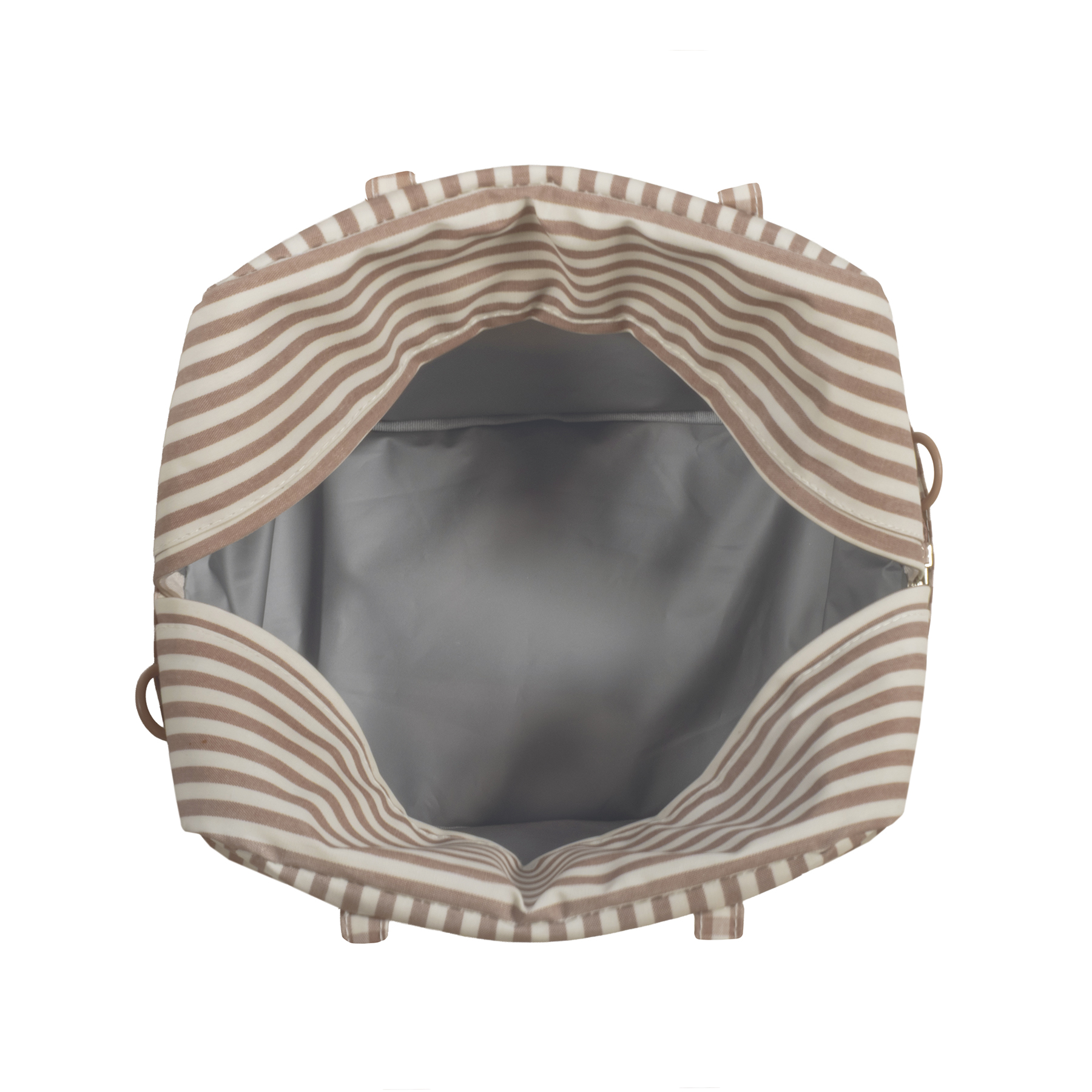 Bolsa Termica Praliné Vichy/Rayas Moka Walking Mum - Imagen 6