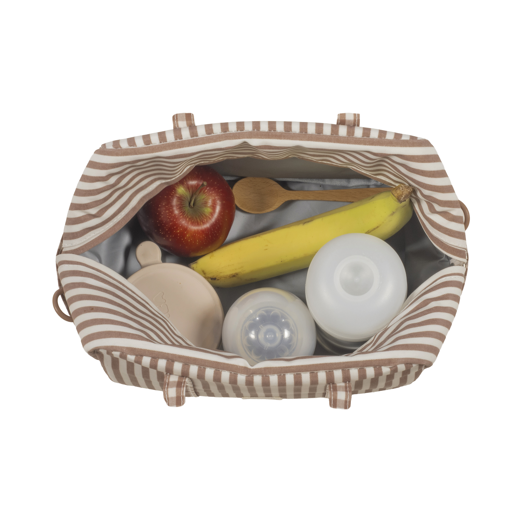 Bolsa Termica Praliné Vichy/Rayas Moka Walking Mum - Imagen 7