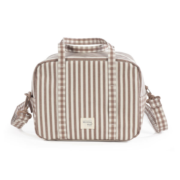 Bolsa Termica Praliné Vichy/Rayas Moka Walking Mum