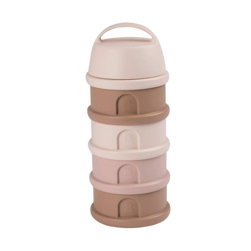 Caja Dosificadora de Leche Apilable Rosa Cotton Beaba