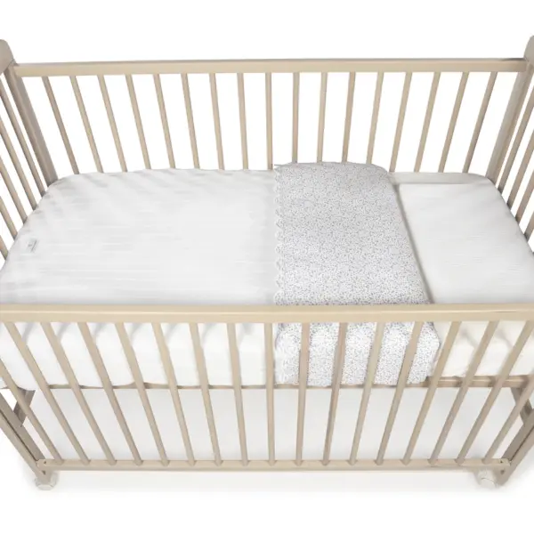 Funda nordica + bajera + almohada cuna Maison Tender Conejitos Pasito a Pasito