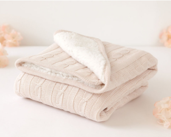 Manta Bebe Ochos Beige Kiokids