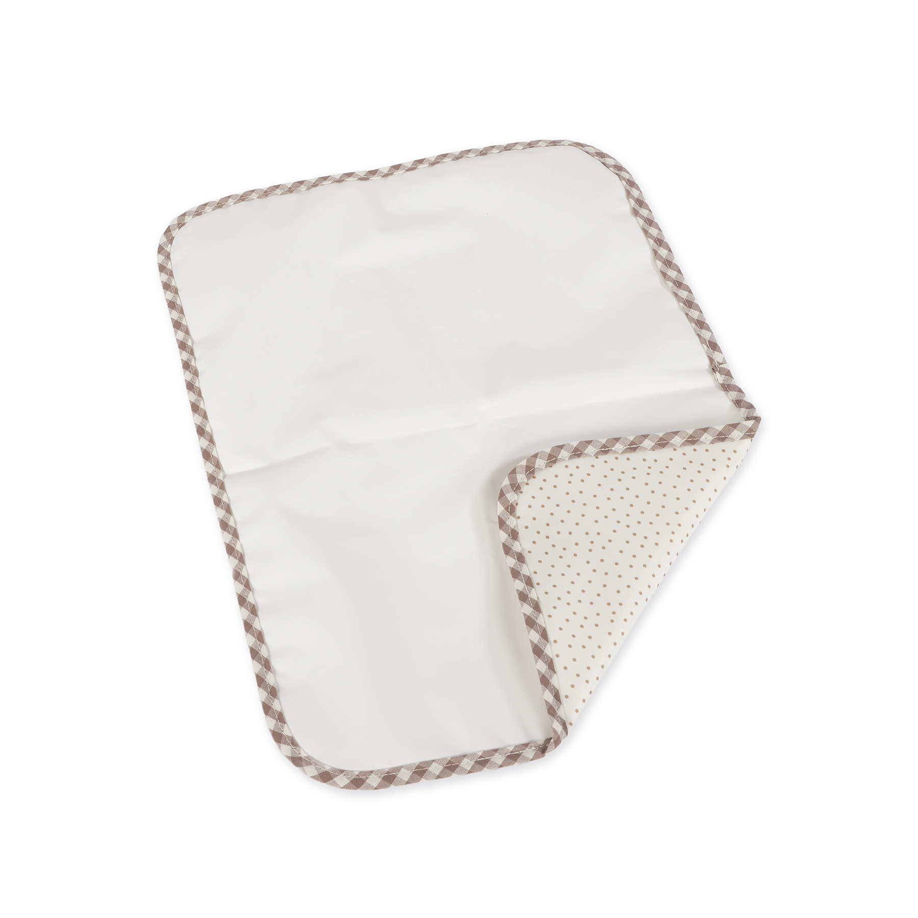 Porta Toallitas Praliné Vichy/Rayas Moka Walking Mum - Imagen 5