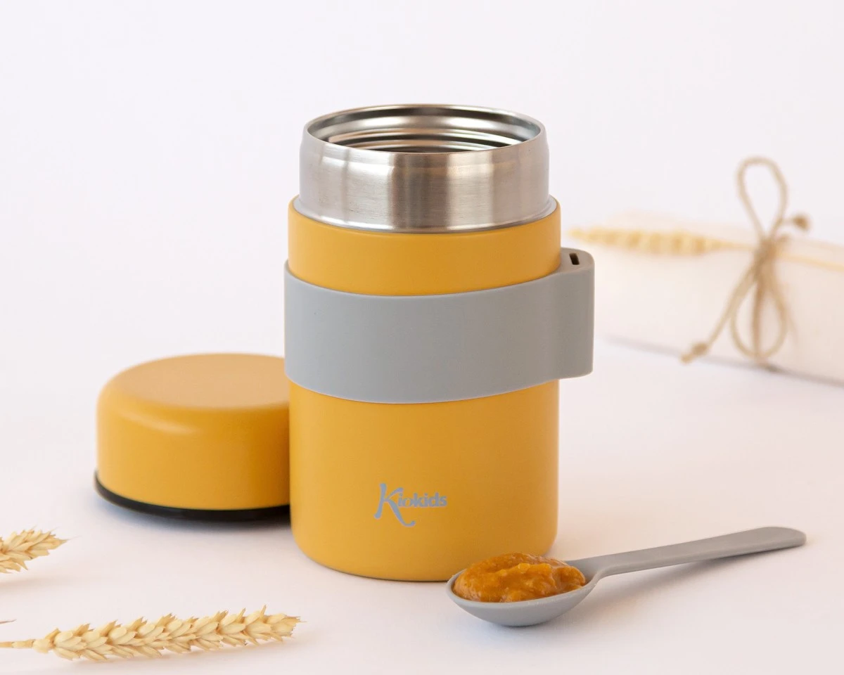 Termo Comida 500ml Mostaza Kiokids - Imagen 3