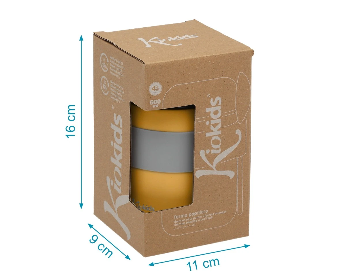 Termo Comida 500ml Mostaza Kiokids - Imagen 5