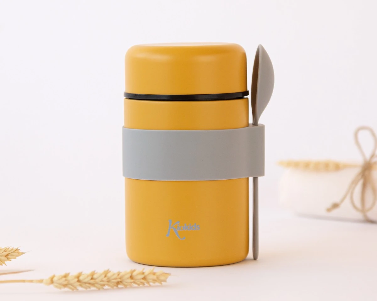 Termo Comida 500ml Mostaza Kiokids - Imagen 2